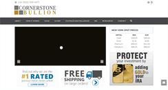 Desktop Screenshot of cornerstonebullion.com